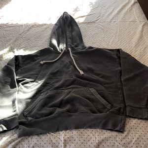 Grey pullover hoodie